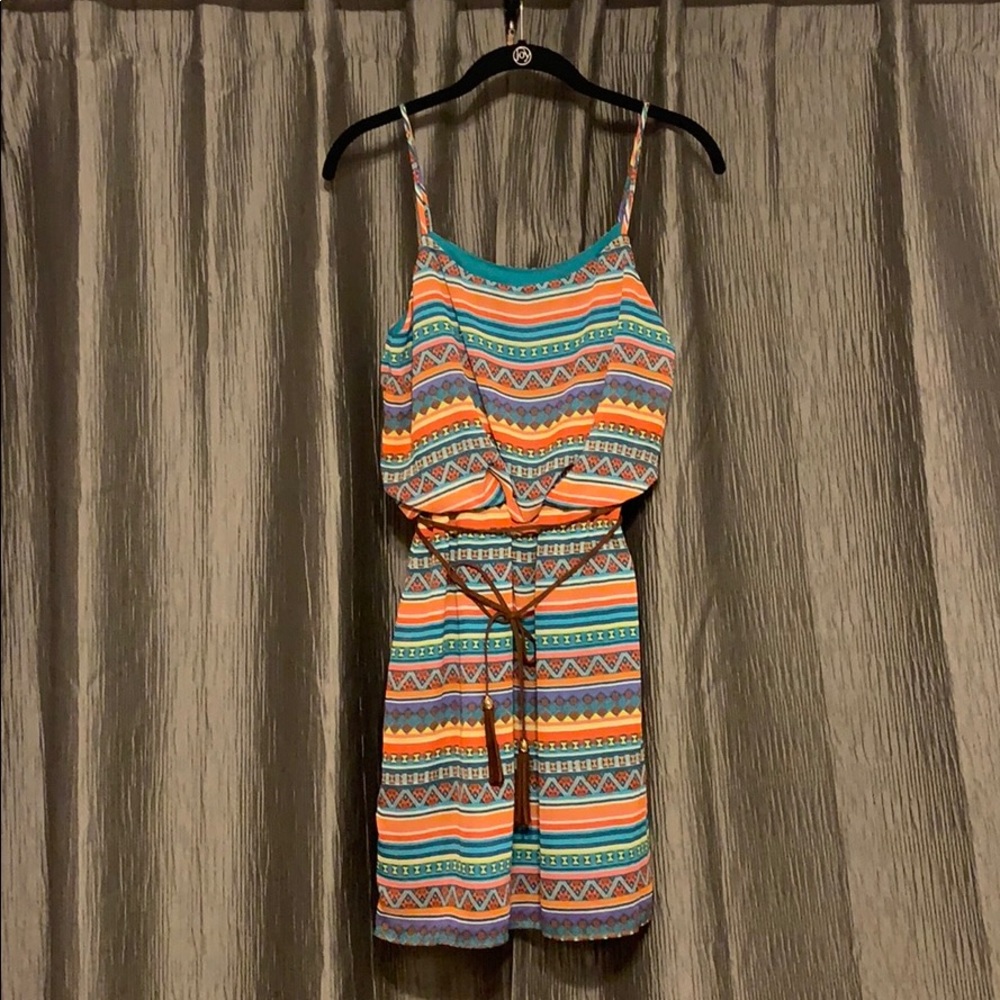 Aztec print dress